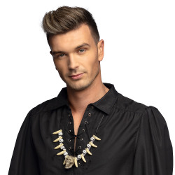 Náhrdelník Zuby a lebky